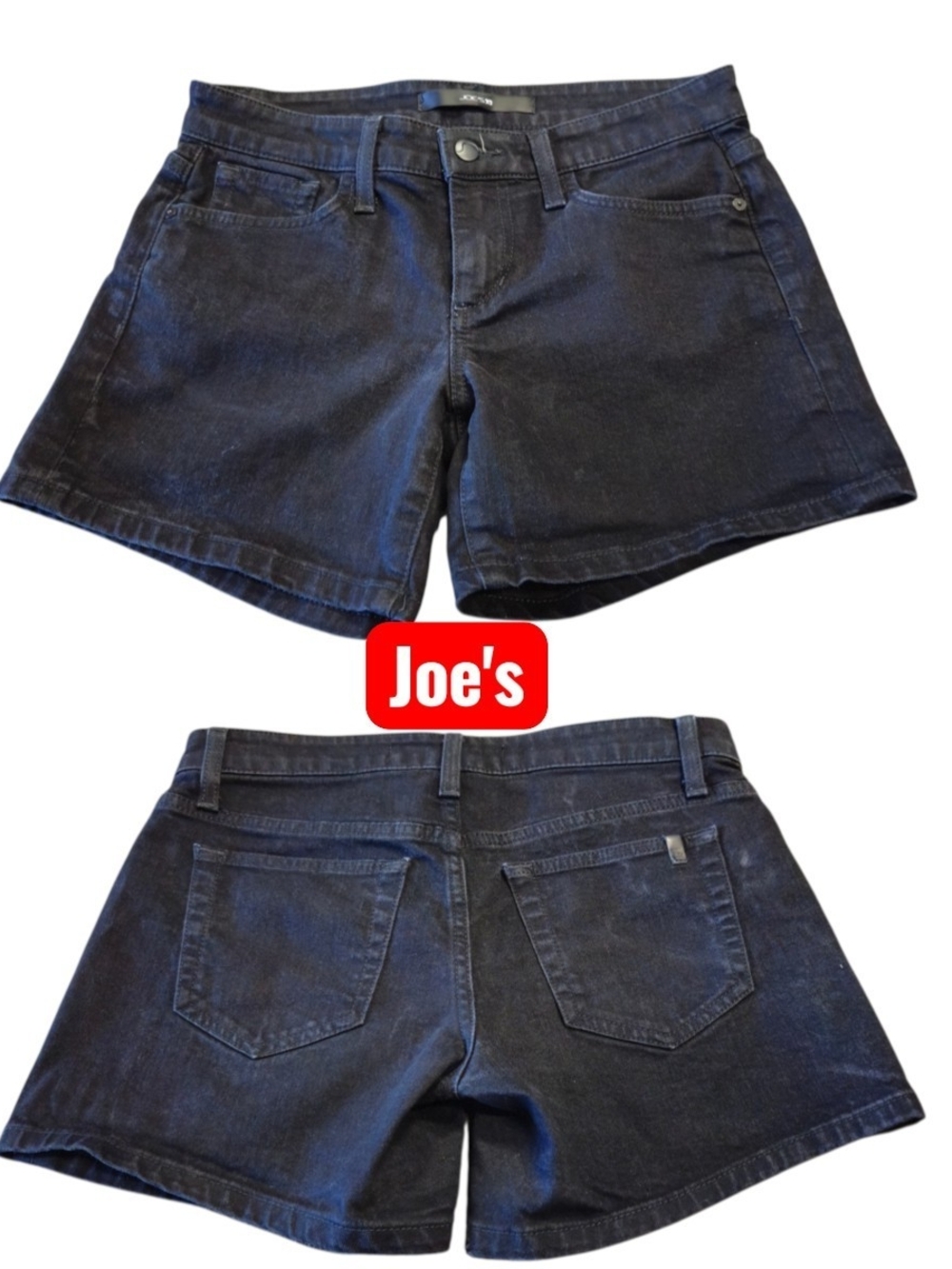 Joe's Jeans Black Denim Short Shorts